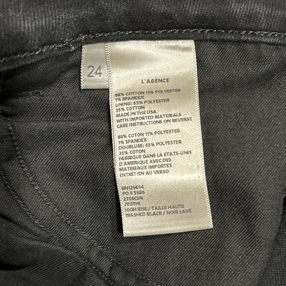 L'AGENCE | NWT! JYOTHI SPLIT ANKLE JEAN SIZE; 24 - Picture 4 of 5